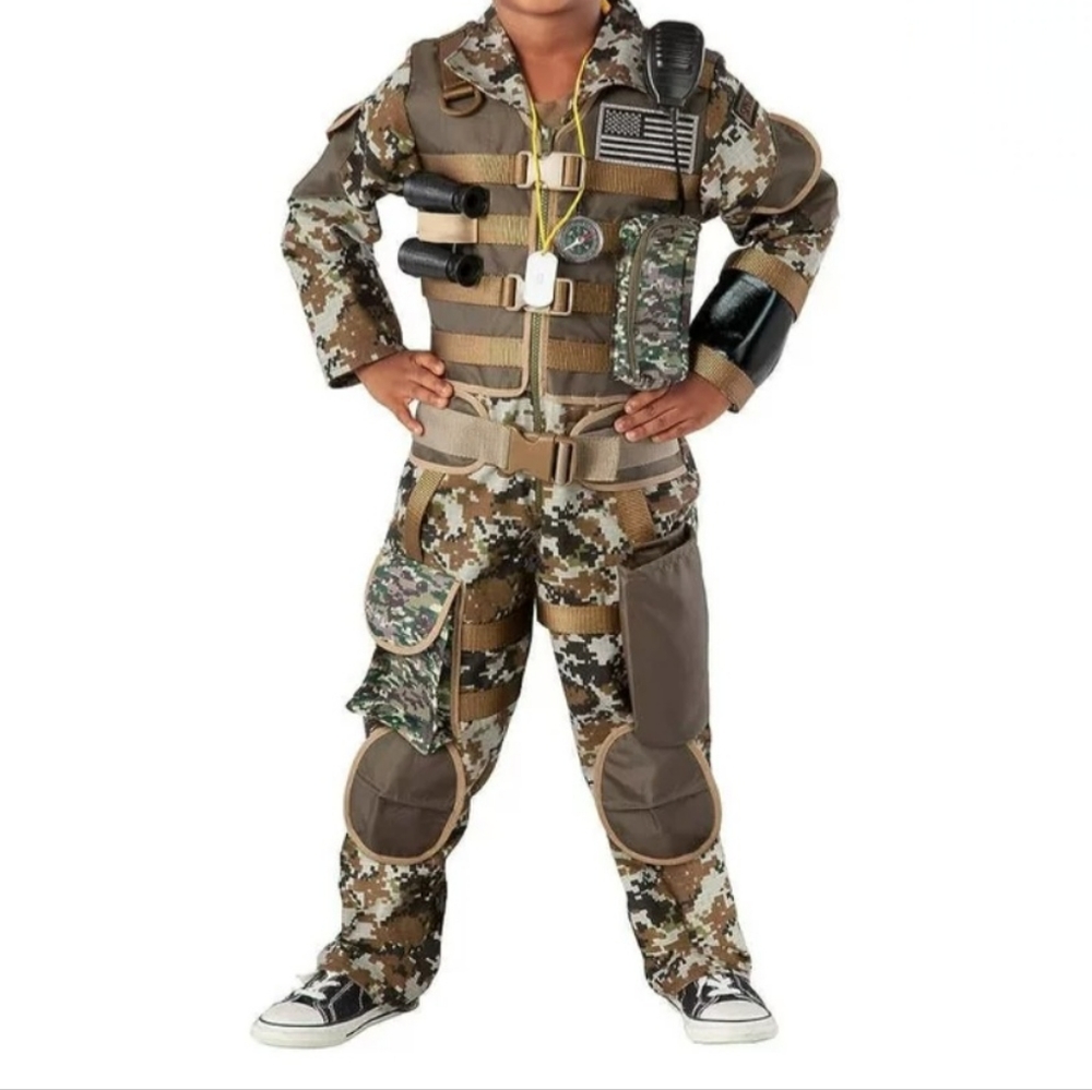 Teetot Adventure Factory Special Forces Military Child  Costume Kids Army Camo